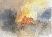 Joseph Mallord William Turner Fire USA oil painting artist